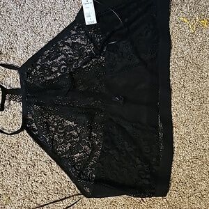 Black lace Bralette